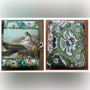 Antique Victorian 1800's Cabinet Card Photo Album Celluloid Velvet Clasp Empty